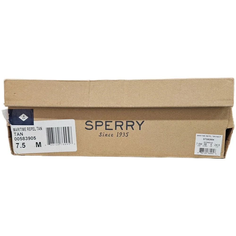 Sperry‎ Maritime Repel Tan Navy Insulated Waterproof Duck Boots Women's 7.5 M